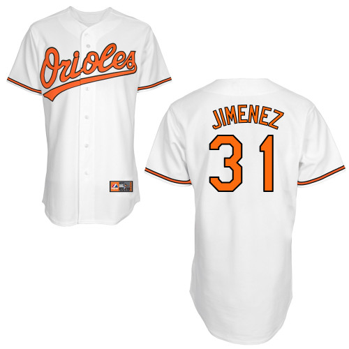 Ubaldo Jimenez #31 MLB Jersey-Baltimore Orioles Men's Authentic Home White Cool Base Baseball Jersey